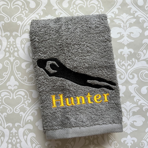 Personalized Soccer Goalie Embroidered Towel, Goaltender Gift