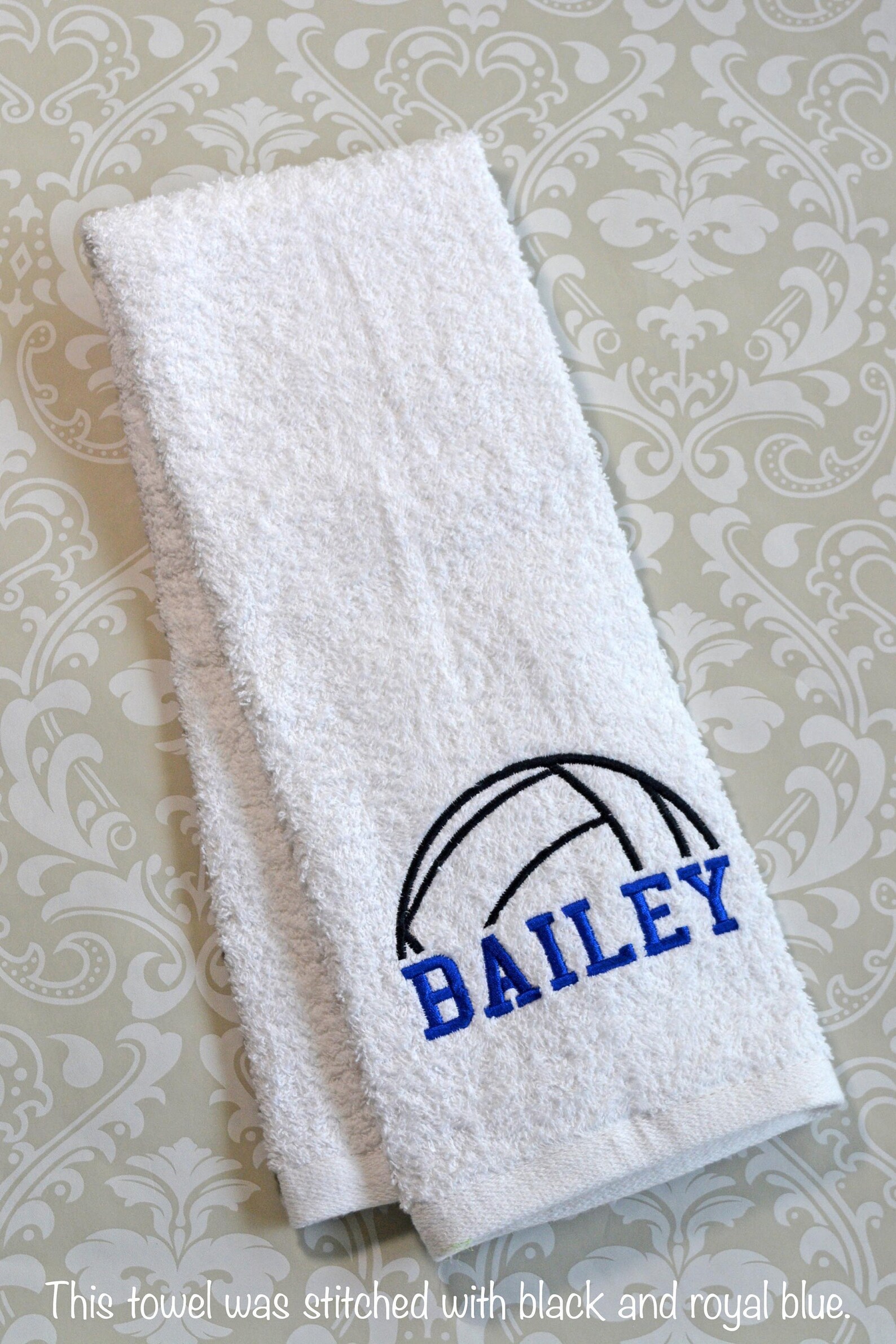 Personalized Volleyball Towel 2 VBST02 // Volleyball Gifts // Etsy