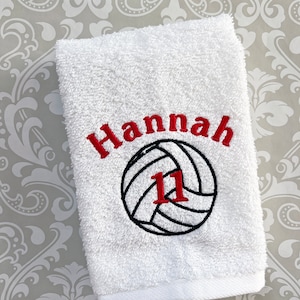 Embroidered Volleyball Towel: Personalized Team Gift