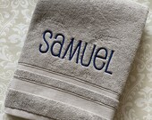 Personalized First Name Bath Towel - Lowercase BTNLC001 // Graduation Gift // Wedding Gift // College // Housewarming // Birthday