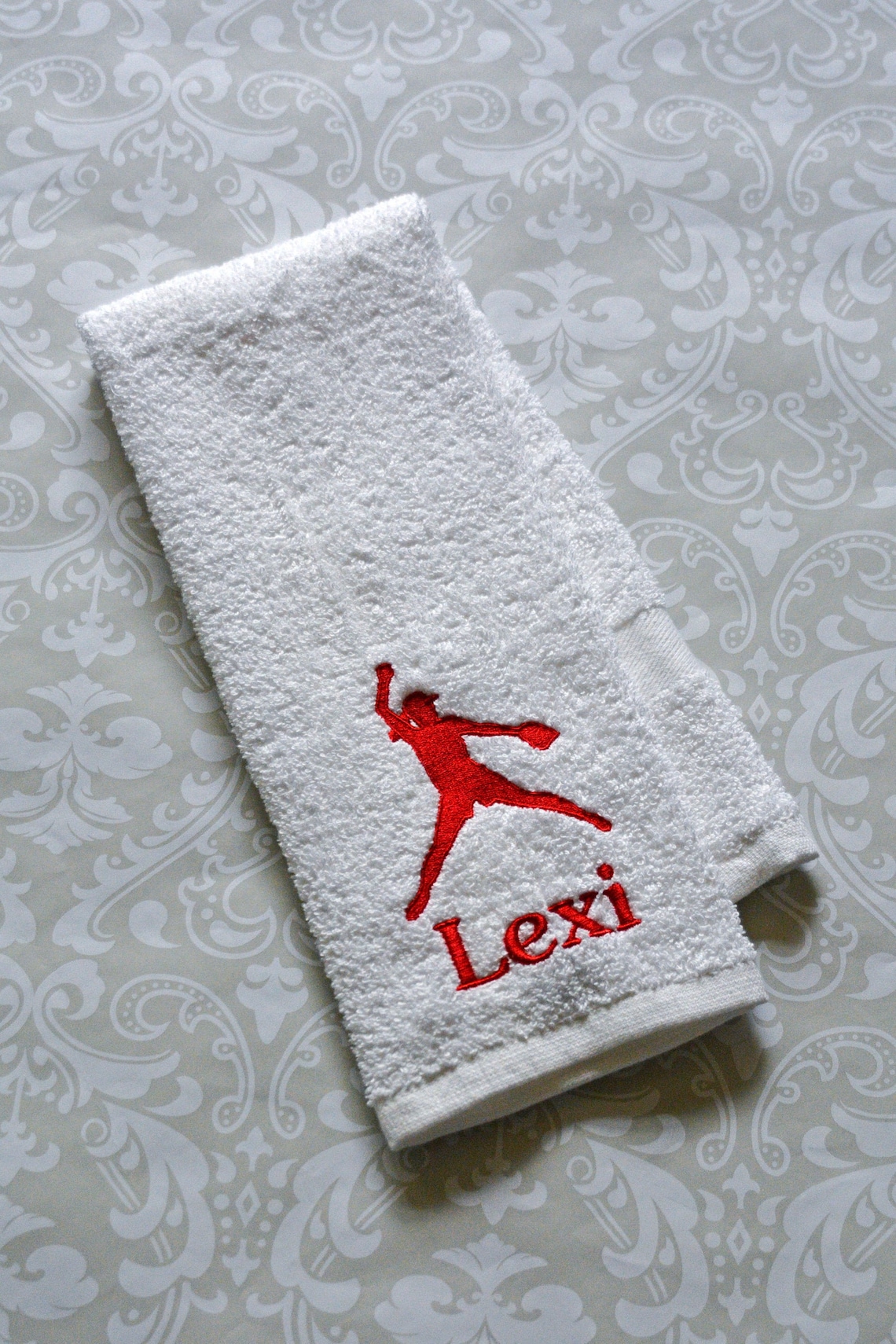 Personalized Softball Pitcher Towel 2 ST0152 // Softball Etsy