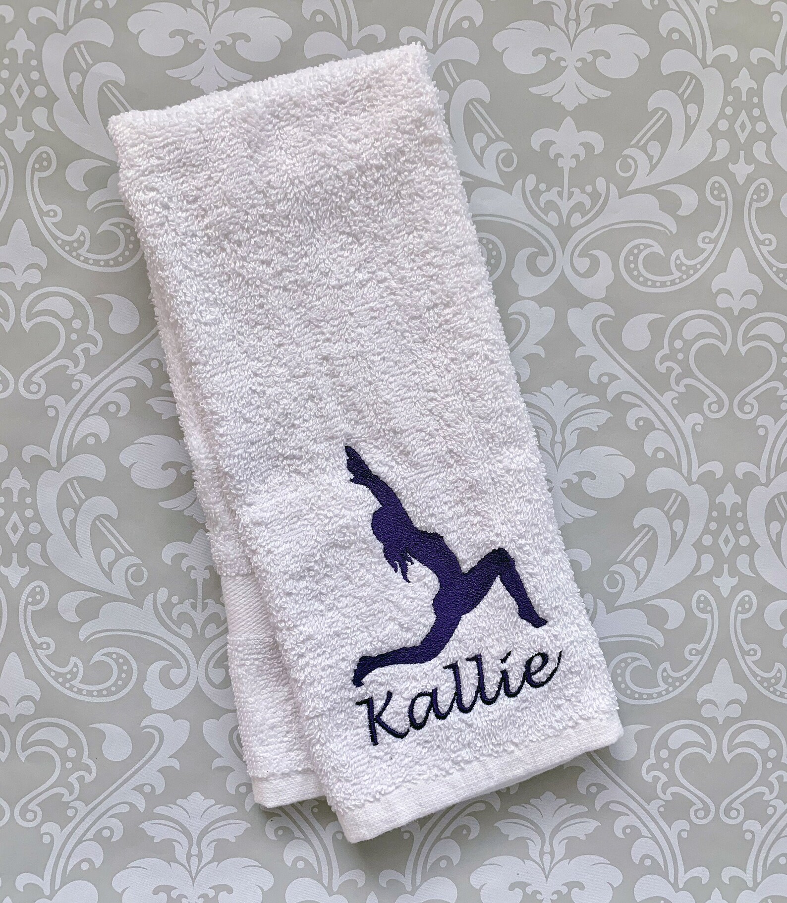 Personalized Yoga Sweat Towel STY01 // Yoga Gift // Sweat Etsy