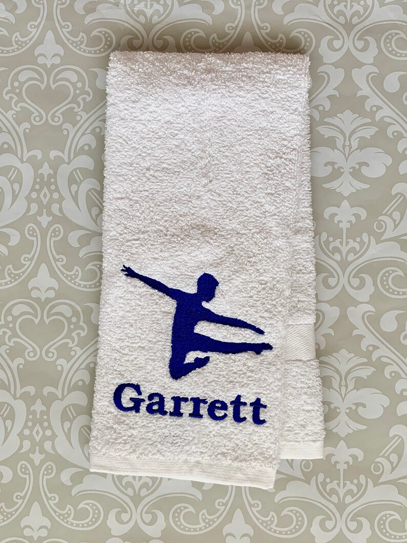 Personalized Male Dance Towel STMD01 //Dance Gifts // Dance Etsy