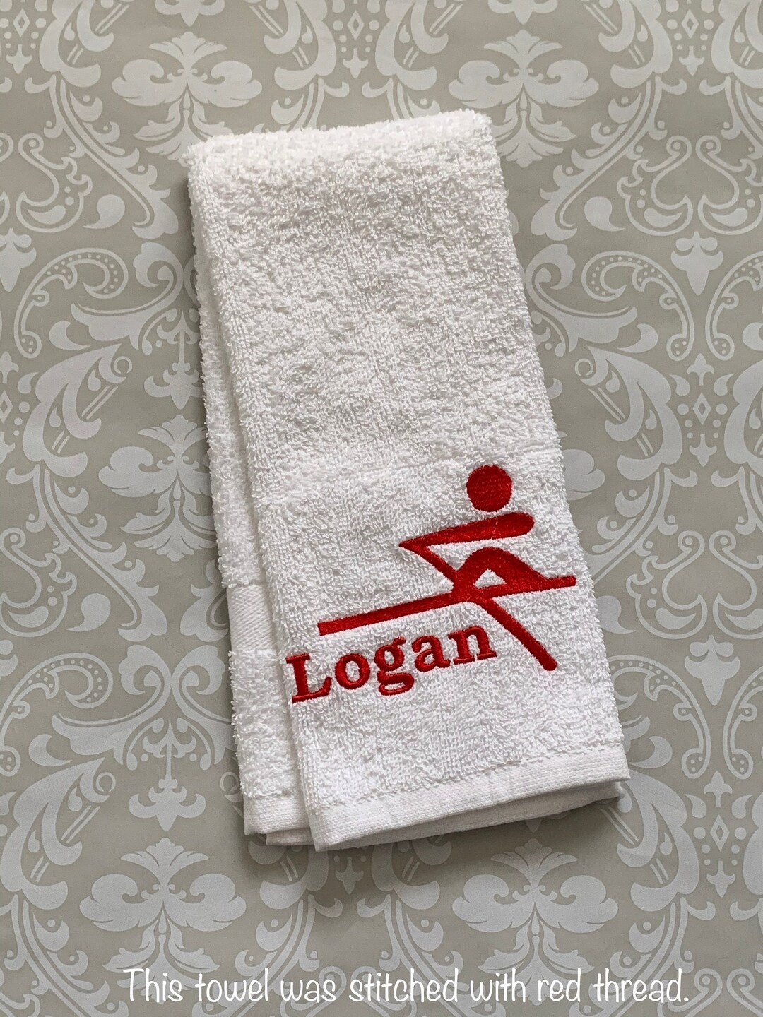 Personalized Rowing Towel ST090 // Rowing Gift // Rower // Monogrammed // Team Gift // Rowing