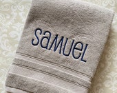 Personalized Bath Towel Name  BTSC01 // Monogrammed // Graduation Gift // Wedding Gift // College