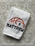 Personalized Basketball Towel, Embroidered Team Gift