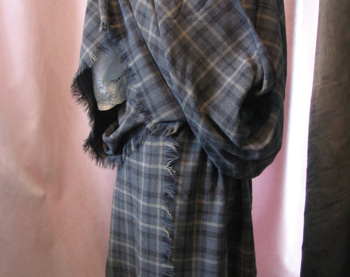Woman's Great Kilt Authentic Vintage Arisaid Scottish Wool Tartan Plaid ...