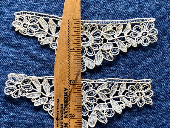 Child’s Antique Lace Cuffs Vintage Victorian Hand… - image 5