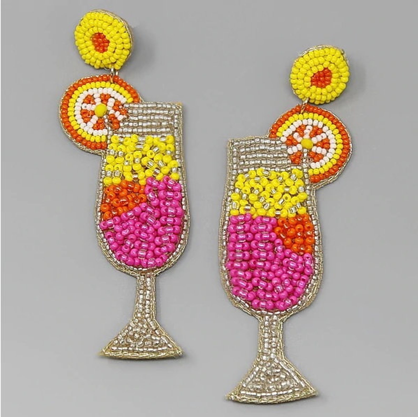 AI036- Handmade Beaded Cocktail Earring main image 0