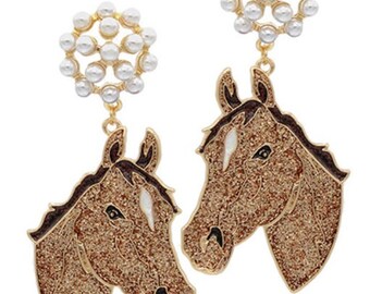 Clip On Kentucky Derby Earrings Clipon Post Designs Pearl