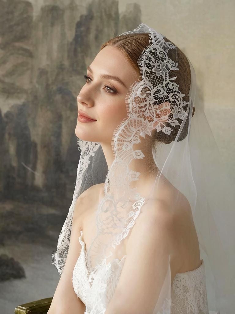 Scallop Hem Veil - Etsy