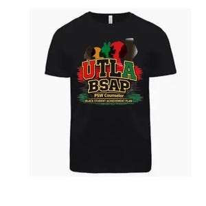 Camiseta del Plan de Logro Académico para Estudiantes Negros de UTLA BSAP, Ropa de Apoyo Educativo