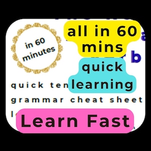 Guía visual de gramática inglesa, verbos auxiliares, tabla de tiempos verbales (descarga en PDF)