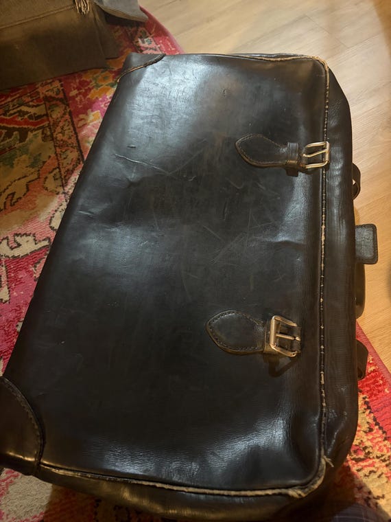 Vintage Elk Leather Salesman case