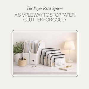 Semplice sistema stampabile per organizzare i documenti di casa / Riordina velocemente la posta e i documenti scolastici.