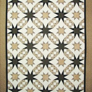 Starlight Waltz digitaal patroon lap- of queensize bed