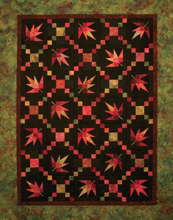 Falling Leaves Digital Quilt Pattern