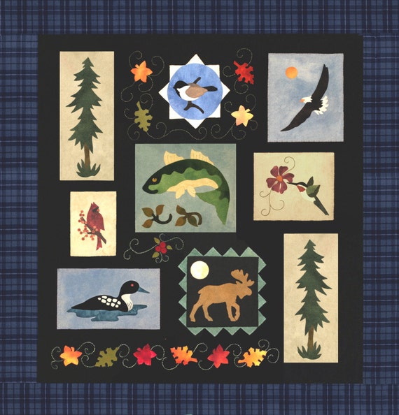 Woolen Wilderness Wool Applique Digital Pattern