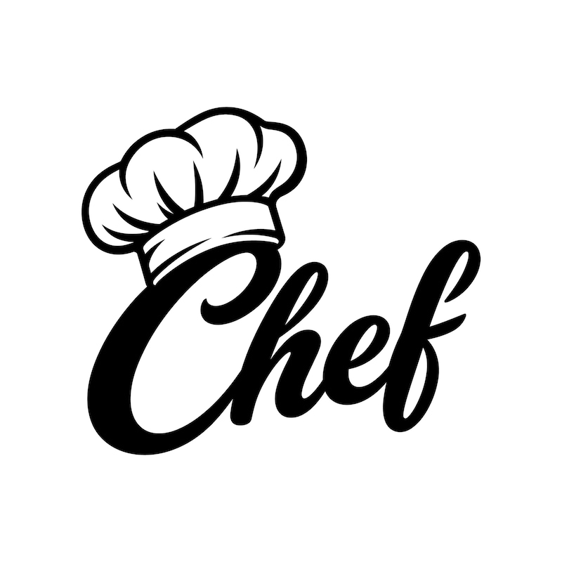 Chef Add Topping Custom Cartoon Chef Logos - Etsy