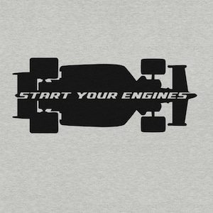 Start Your Engines Race Car Outline Shirt, Indianapolis Race Day Tee