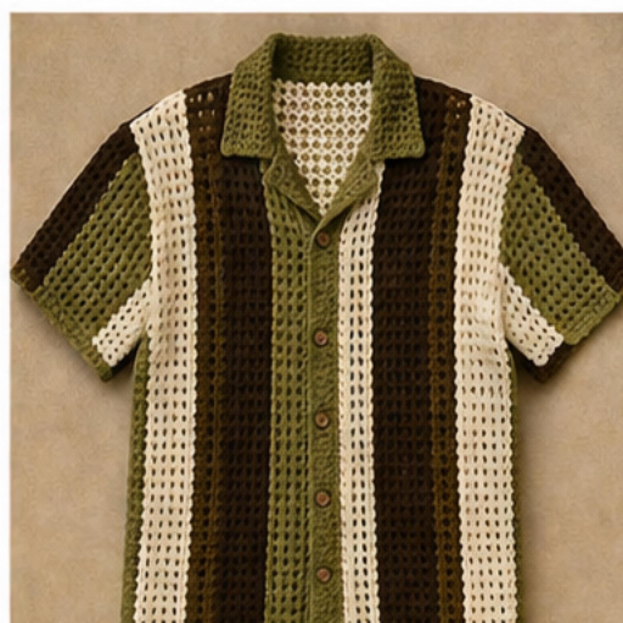 32 Men’s Crochet Patterns for Hats, Sweaters, Shirts, Slippers, and More 24 Crochet Shirt Mesh Button Up Shirt