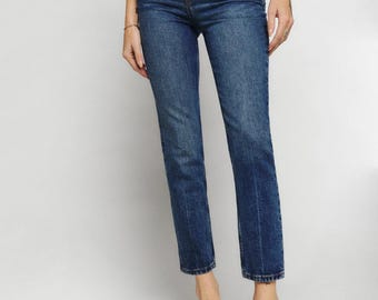 Jeans Reformation de tiro ultra alto Liza azul medio lavado Icarian cropped 25