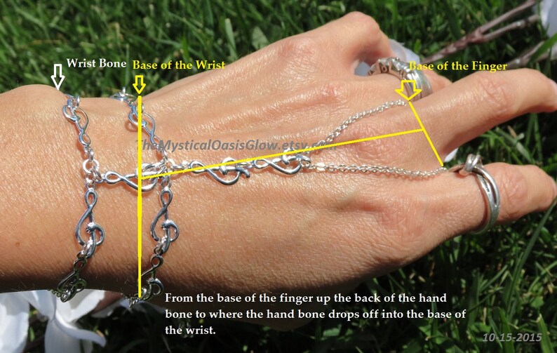 Steel slave bracelet ring bracelet hand chain bracelet ring hand jewelry slave ring silver hand bracelet chain Elven Jewelry Tree branch image 9
