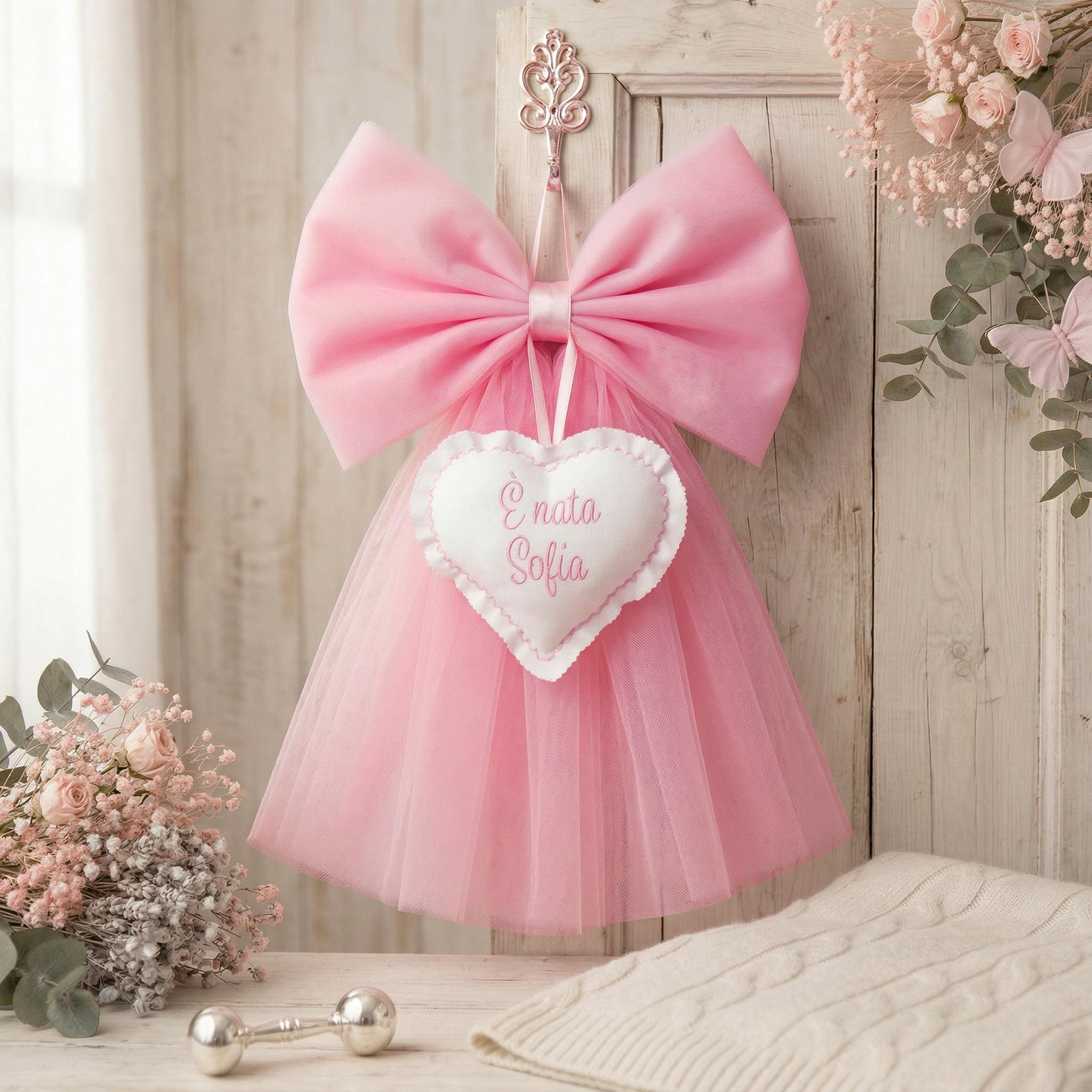 Decorazione provetta per appendere mini vasi vetro 6cm