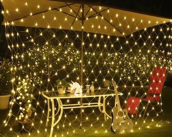 LED Net Lights Christmas Curtain Lights Waterproof Fairy String Lights Garden Wedding Party Decor Remote Control 220V