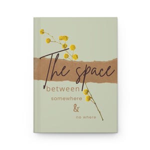 The Space Between Journal | Blommig minimalistisk inbunden