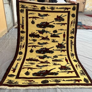 Afghan War Rug - Etsy