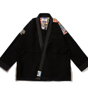 Albino Preto Batch105 Collage JJ Gi - 450GSM PearlWeave Jiu-jitsu Kimonos Limited Edition Jiujitsu Uniform