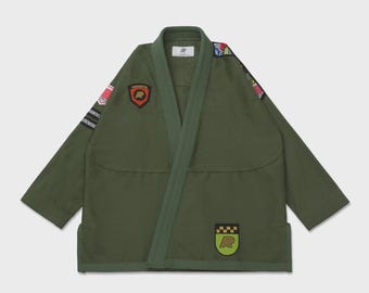 Albino Preto x Fundamental BJJ Gi 450gsm PearlWeave Competition Jiu-jitsu Kimono Training Uniform