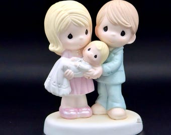Precious Moments Figurine Couple with Baby