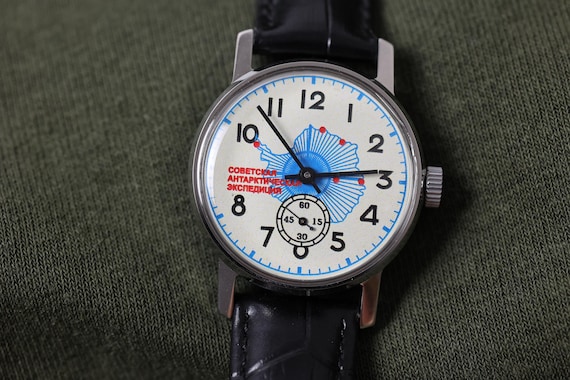 Soviet watch Pobeda - SOVIET ANTARCTIC EXPEDITION, Men's watch, Vintage movement, Mens watch, classic watch