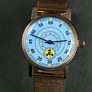 Soviet watch Radiation Pobeda watch, Radiation watch, mens ussr watch, gift for him, mechanical watch image 1