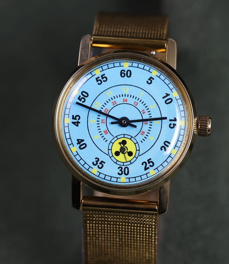 Soviet watch Radiation Pobeda watch, Radiation watch, mens ussr watch, gift for him, mechanical watch image 1