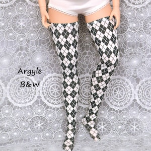 Pear Körper Smart Doll oberschenkel-hohe Strümpfe in Auswahl an Farben und Mustern