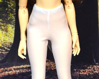 Leggings blancos MiniFee para prevenir manchas, adecuados para BJD MNF y SLIM escala 1/4