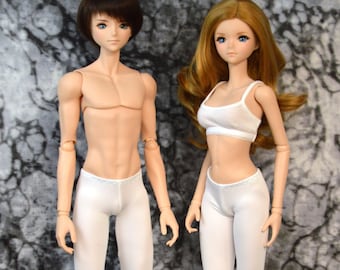 Stain Prevention White Leggings for Smart Dolls and SD sized BJDs