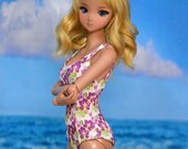 Smart Doll one-piece tank style swimsuit with quot soft quot high-cut leg style