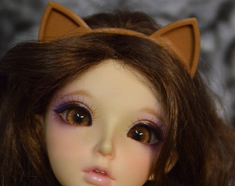 Elija el color de la diadema con orejas de gato que se adapte a MiniFee y cabezas BJD de 6 a 7,25"