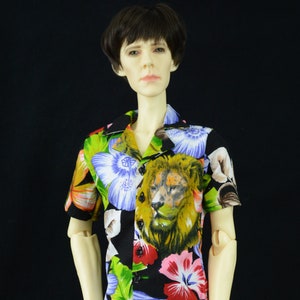 Short sleeved Travel Shirts for 70cm Super Senior Delf and other 64 - 70 cm BJDs: choose from colors and designs available