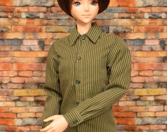 Smart Doll Guy long-sleeved shirt with classic Collar in color choices
