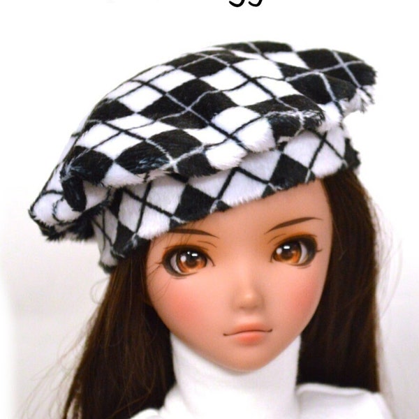 Fun Fur Beret Style Hats in pattern choices and modeled on MNF and Smart  Doll. See photos