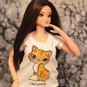 Choice of Graphic T-shirts for Pear Body Smart Doll