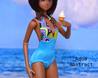 Halter Style Smart Doll Swimsuit in pattern choices