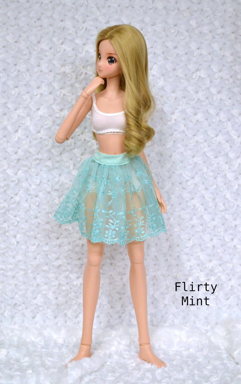 Smart Doll Lace Skirts in many color and design choices Flirty Mint