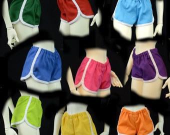 Dolphin Shorts for FeePle 65 and curvy 1/3 60-65cm BJDs in choice of colors, modeled on FeePle 65