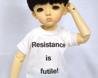 Choice of Graphic T-shirts on organic cotton knit for Yo size BJDs